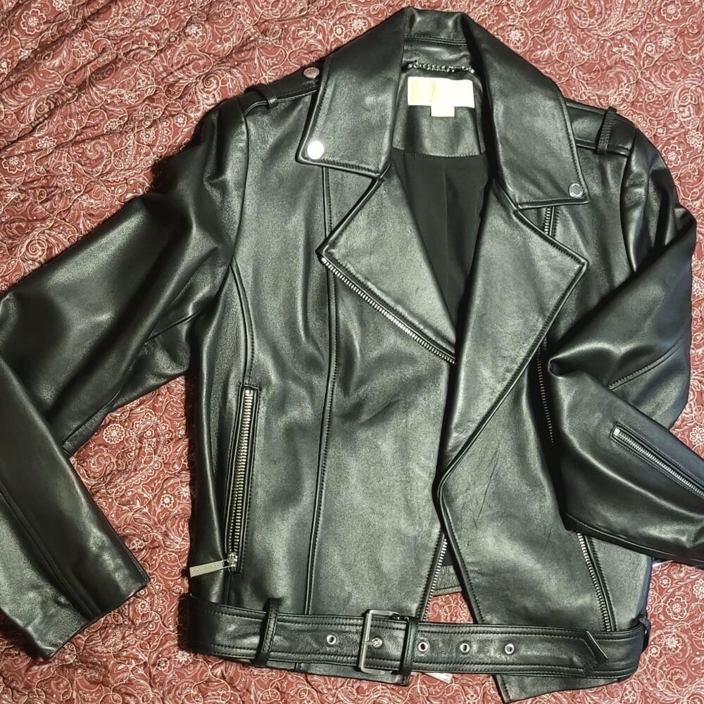 Womens Michael Kors leather jacket